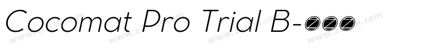 Cocomat Pro Trial B字体转换